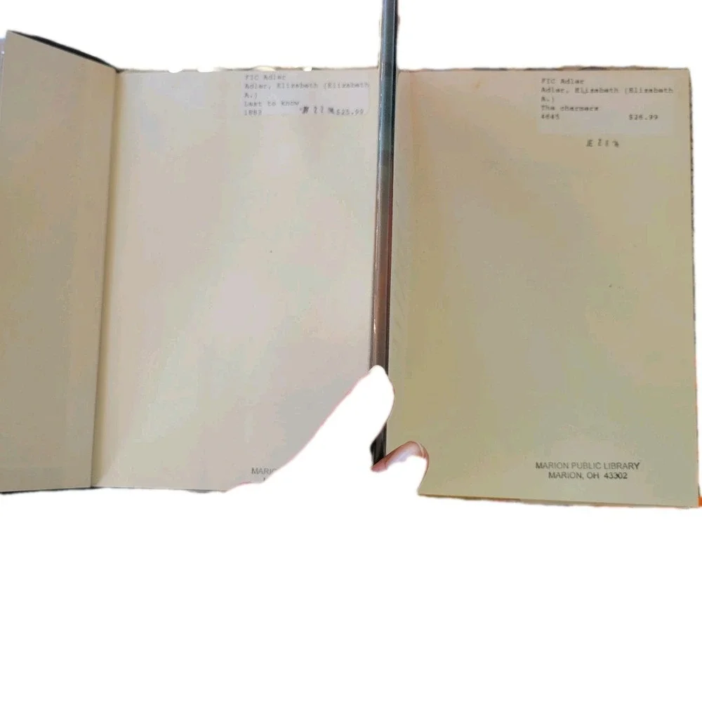 Elizabeth Adler Hardcover Book‎ Lot Last to Know The Charmers Mystery Romance...